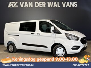 Ford Transit Custom 2.0 TDCI 130pk L2H1 Dubbele Cabine Euro6 Airco | 5-Zits | Navigatie | Apple Carplay | LED | Cruisecontrol Android Auto, Stoelverwarming, Parkeersensoren, Achterklep