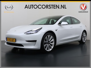 Tesla Model 3 SR+ 325PK LFP-Accu SOH 89.6% Lmv 19" AutoPilot Leer Pano-Dak Adaptive Cruise Lmv 18" Camera's Elektr.-Stuur+Stoelen+Spiegels+Geheugen+Easy-Entry+Verwarmde stoelen Park assistent Pdc WIFI Ecc Lane-Assist Speed-Assist Ecc Navi Led DAB Voorverwarmen interieur via App Keyless One-Pedal-Drive Wifi 1e Eigenaar Origineel Nederlandse Auto LFP accu dus 100% opladen!