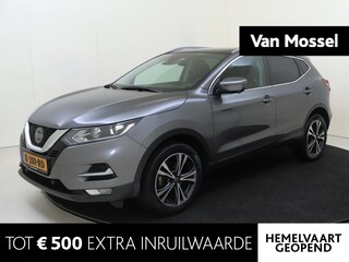 Nissan Qashqai 1.3 DIG-T Design Edition | airco automatisch | Apple Carplay/Android | cruise control | lichtmetalen velgen 18" | navigatiesysteem full map | panoramadak |