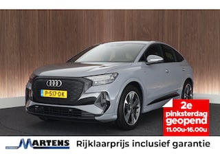 Audi Q4 40 204pk S edition 77 kWh SOH 91% Leder Memory Sonos Head-Up Stoelverwarming Warmtepomp Camera Navigatie 2x S-Line