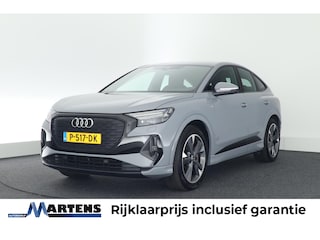 Audi Q4 40 204pk S edition 77 kWh SOH 91% Leder Memory Sonos Head-Up Stoelverwarming Warmtepomp Camera Navigatie 2x S-Line