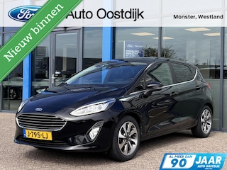 Ford Fiesta 1.0 EcoBoost Titanium 100PK Cruise Navi Parkeersensoren Achter B&O Carplay Climate Privacy Glass *Sportief*