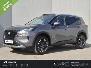 Nissan X-Trail 1.5 e-Power Tekna / Fabrieksgarantie tot 07-2028<100.000 / Glazen schuif- en kanteldak  / All season banden / Head Up Display  / Sun-pakket / Stuur- Stoel & Achterbank verwarming / Elektrische achterklep / Rondomzicht camera / Adaptief cruise control /