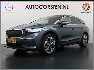 Skoda Enyaq iV 80 Leer Pano-Dak/SchuifDak SOH 93% Trekhaak Camera Navi Ecc Apple Carplay Android Auto Pdc Cruise Control Privacy Glas Led DAB Stuur+Stoel+a-Bankverwarmd Elek.Achterklep Lane Assist Keyless Luxus 1e Eigenaar Origineel Nederlandse Auto Dealeronderhouden 1.000kg Trekvermogen