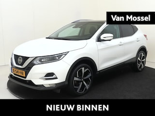 Nissan Qashqai 1.3 DIG-T Premium Edition | airco automatisch | Apple Carplay/Android Auto | Autonomous Emergency Braking | cruise control | dodehoek detectie | LED koplampen | lederen bekleding | lichtmetalen velgen 19" | navigatiesysteem full map | panoramadak | voorstoelen verwarmd