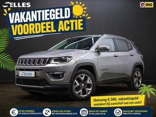 Jeep Compass 1.4 MultiAir Limited 4x4 | Airco | Climate control | Stoelverwarming | Stuurwiel verwarmd | Cruise control | Dode hoek detectie | Lederen interieur | 4X4 |