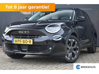 Fiat 600 1.2 Hybrid La Prima 145pk 8 Jaar Garantie! | Vol-Leder | Massage | Adaptive Cruise  | Elektr. Achterklep | Elektr. Stoelen | Navigatie | Stoelverwarming | !!