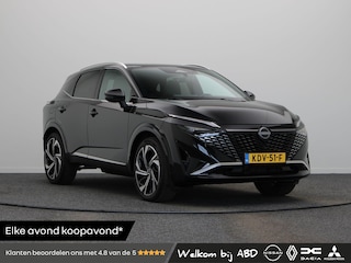 Nissan Qashqai 1.3 MHEV Xtronic Tekna Plus | Lederen bekleding | Elektrisch verstelbare voorstoelen | Stoel, stuur en voorrruit verwarming | Panoramadak | BOSE Audio |