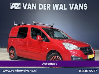 Peugeot Partner 1.6 BlueHDi 100pk Automaat L1H1 Euro6 Airco | 3-zits | Navigatie | Camera | Cruisecontrol | Apple Carplay Dakdragers, Parkeersensoren, Zijdeur, Bijrijdersbank