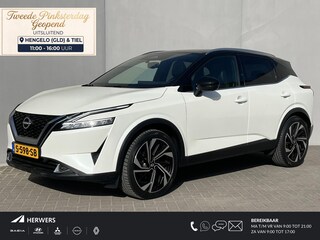 Nissan Qashqai 1.3 MHEV Xtronic Tekna Plus / Panoramadak / Trekhaak (1800 KG) / Apple Carplay&Android Auto / Voorstoel Verwarming&Massage Functie / 360 Camera / Elektrische Achterklep /