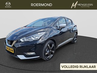 Nissan Micra IG-T 90 PK Tekna | NL-Auto | Navigatie | 360 Graden Camera | Climate Controle | Cruise Control | Lederen Bekleding | Stoelverwarming | LM-velgen | Parkeersensoren |
