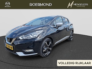 Nissan Micra IG-T 90 PK Tekna | NL-Auto | Navigatie | 360 Graden Camera | Climate Controle | Cruise Control | Lederen Bekleding | Stoelverwarming | LM-velgen | Parkeersensoren |