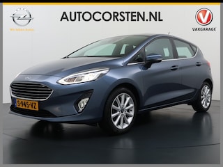 Ford Fiesta 1.0T 126PK Titanium Apple Carplay Android Navi LM Airco Cruise Control Stoelverwarming Apps Voorruitverwarming Wifi Mistlampen Chroompack TCS Led Lmv Lane Assist Isofix TCS EAB Hill-Start-Assist Ford-Pass-Connect LED