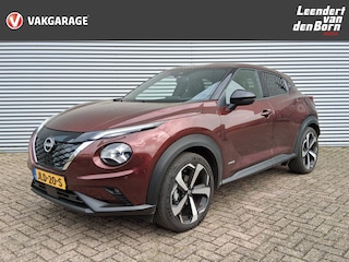 Nissan Juke 1.6 Hybrid Tekna | Automaat | 360 Camera | Hybride |Trekhaak | Leer | Apple Carplay/Android Auto Stuur & Voorstoelen Verwarmd | BOSE
