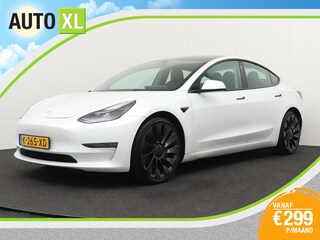 Tesla Model 3 Performance AWD 75 kWh Pano-dak 20'LMV Dodehoek