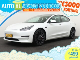Tesla Model 3 Performance AWD 75 kWh Pano-dak 20'LMV Dodehoek