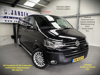 Volkswagen Transporter 2.0 TDI L2H1 DC Comfortline Automaat! Keurige bus! | Lederen bekleding | Lichtmetalen velgen 18" | Parkeersensor voor en achter