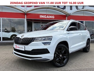 Skoda Karoq 1.5 TSI ACT 150PK AUT. SPORT-LINE PANO-DAK NAVI CAMERA DIGITAL-COCKPIT CARPLAY AIRCO LMV PDC