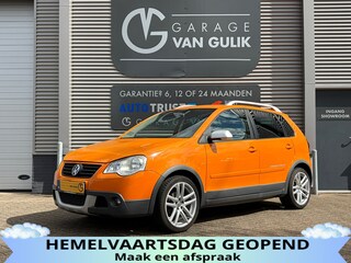 Volkswagen Polo 1.4-16V Cross 80PK Trekhaak,Clima,ElektrRamen+Spiegels,Isofix,Radio/Cd-Speler,Dakrail,Lmv,D-RiemVervangenBij129812