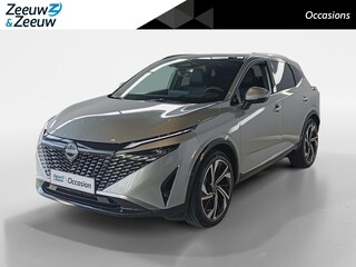 Nissan Qashqai Tekna Plus 1.3 MHEV Xtronic | Automaat | 1800kg trekgewicht | 360grd camera | Nappa lederen bekleding | Parkeersensoren voor en achter | Apple carplay & Android auto | Stuur-, stoel- en voorruit verwarming | Head-up display |