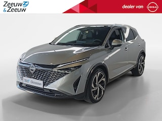 Nissan Qashqai Tekna Plus 1.3 MHEV Xtronic | Automaat | 1800kg trekgewicht | 360grd camera | Nappa lederen bekleding | Parkeersensoren voor en achter | Apple carplay & Android auto | Stuur-, stoel- en voorruit verwarming | Head-up display |