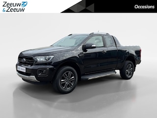 Ford Ranger 2.0 EcoBlue Wildtrak Supercab | Dealer onderhouden | Origineel NL auto | 213 pk | Trekhaak | Automaat | Rollertop | Stoelverwarming | Achteruitrijcamera | Parkeersensoren voor en achter | Adaptief cruise control | Apple carplay & Android auto |