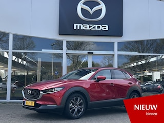 Mazda CX-30 2.0 e-SkyActiv-X M Hybrid Luxury 1e Eig., NL-Auto, Dealer Ondh, Automaat, Navigatie, Apple Carplay/ Android Auto, Head-up Cruise Controle Ad., Bose, Leer, Stoelverw., Stuur verw.