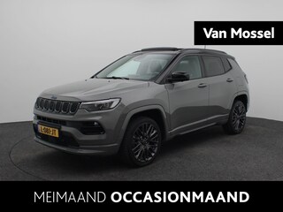 Jeep Compass 4xe 240 Plug-in Hybrid Electric S Automaat | Apple Carplay/Android Auto | Navigatie | Lerenbekleding | Cruise control adaptief | Panorama-dak | Trekhaak