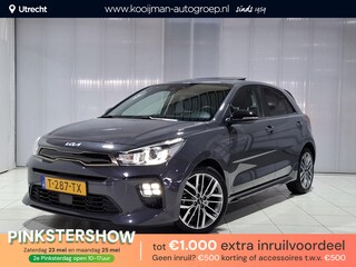 Kia Rio 1.0 T-GDi MHEV GT-Line Schuif kantel dak, Stoel en Stuur verwarming, Apple Carplay/Android Auto, Navigatie, Camera.
