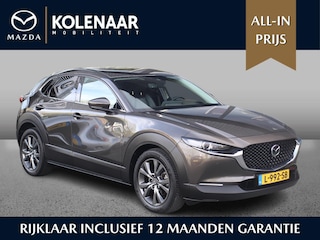 Mazda CX-30 Luxury 2.0 automaat e-Sky-X 186pk /Dealeronderhouden/Afn. Trekhaak/Navi/HUD/Keyless/Airco/Leder/CarPlay