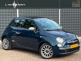 Fiat 500 0.9 TwinAir Lounge |automaat | Xenon | leder | PDC | blu di Blu |