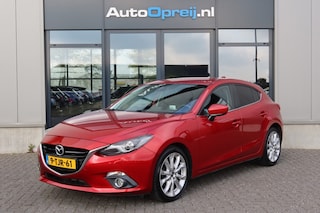 Mazda 3 2.0 GT-M Clima, NAVI, Head-up, PDC, Trekhaak afnb, Leder bekl, Stoelverwarming