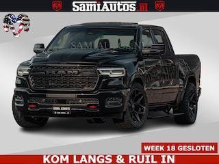 Dodge Ram Limited Night H.O 540HP 706Nm | Massage + Full Option | De Meest Luxe en Volle Pick-Up in zijn Klasse | Comfortabele Dubbele Cabine met Royale 5 Zitplaatsen | BPM vrij | Nu Leverbaar uit Voorraad | Voorraad Nr 2328 -  5157