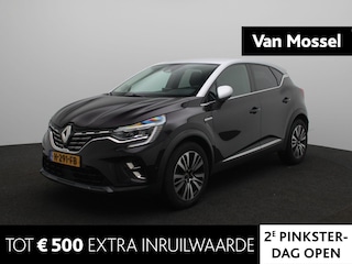 Renault Captur 1.3 TCe 155 Initiale Paris | Apple Carplay/Android | cruise control adaptief | dodehoek detectie | electronic climate control | LED koplampen | lichtmetalen velgen 18", luxe lederen bekleding, metaalkleur | navigatiesysteem full map |