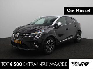 Renault Captur 1.3 TCe 155 Initiale Paris | Apple Carplay/Android | cruise control adaptief | dodehoek detectie | electronic climate control | LED koplampen | lichtmetalen velgen 18", luxe lederen bekleding, metaalkleur | navigatiesysteem full map |