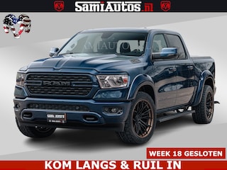 Dodge Ram SPORT | 5.7 V8 4x4 HEMI | PANORAMA DAK | GROOTSCHEM 12 INCH | LPG | Patriot Blue CREW CAB | DUBBELE CABINE | 5 PERSOONS | DC | VOORRAAD NR 2555 - 3325