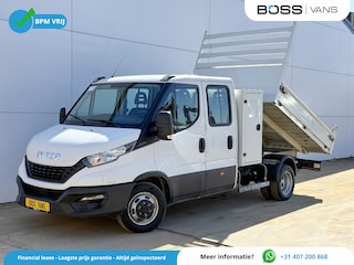 Iveco Daily 35C14 2.3 Kipper Dubbele Cabine Dubbellucht 6 Stoelen Airco Cruise Control  3,5t Trekhaak Lucht geveerde stoel