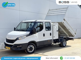 Iveco Daily 35C14 2.3 Kipper Dubbele Cabine Dubbellucht 6 Stoelen Airco Cruise Control  3,5t Trekhaak Luchtgeveerde stoel