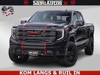 GMC Sierra AT4 6.2 V8 4X4 | VIRTUAL COCKPIT | LPG | HUD | BOM VOL | DC | RAM DEALER NEDERLAND | Dubbele Cabine met Royale 5 Zitplaatsen | BPM vrij | Nu Leverbaar uit Voorraad | Voorraad Nr 261530 |