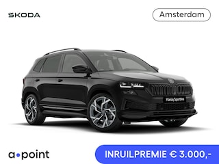 Skoda Karoq Sportline Ultimate 1.5 TSI ACT 150 pk 7 versn. DSG | Wegklapbare Trekhaak | Travel Assist Pakket Plus | Virual Pedal | 19 Inch Velgen Sagitarius