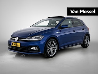 Volkswagen Polo 1.0 TSI Highline 95 PK | R-Line | Trekhaak Afneembaar | Elektrisch Panoramadak | Climate Control | Cruise Controle Adaptief | Achteruitrij Camera | 17" lichtmetalen Velgen | Getinte ramen | Digitaal Dashbord | Apple Carplay | Android Auto |