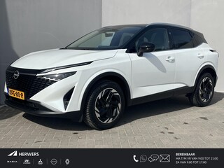 Nissan Qashqai 1.3 MHEV Xtronic N-Connecta / 1800kg Trekgewicht / Cold Pack / 360 Camera / Elektrische Achterklep / Head-up Display / Apple Carplay&Android Auto / Adaptieve Cruise Control / Panorama / Keyless /
