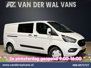 Ford Transit Custom 2.0 TDCI L2H1 Dubbele Cabine Inrichting Euro6 Airco | 6-Zits | Camera | LED | Apple Carplay | 2750kg Trekhaak Android Auto, Cruisecontrol, Verwarmde voorruit, Parkeersensoren