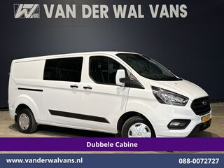 Ford Transit Custom 2.0 TDCI L2H1 Dubbele Cabine Inrichting Euro6 Airco | 6-Zits | Camera | LED | Apple Carplay | 2750kg Trekhaak Android Auto, Cruisecontrol, Verwarmde voorruit, Parkeersensoren