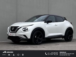 Nissan Juke 1.0 DIG-T Tekna Automaat / Cold Pack / Leder / Navigatie / Camera 360° / Stuur- en stoelverwarming / Voorruitverwarming / Apple Carplay Android / 19" LM + All Season banden /