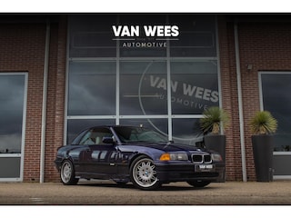 BMW 3-serie Cabrio 320i E36 | HiFi audio | Motorsport velgen | Montrealblau | Leer | Sportstuur | Stoelverwarming | Airco | 150 pk | 6 cilinder
