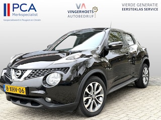 Nissan Juke 1.2 DIG-T Benzine Connect Edition * Super Luxe * Trekhaak * Navigatie * Vierseizoenenbanden + L.M. Velgen * Climate & Cruise Control * Parkeer Camera * Vingerhoets; Vierde Generatie Eersteklas Service. Al meer dan 100 jaar een begrip in de Brabantse Kempen.