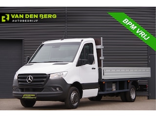 Mercedes-Benz Sprinter 519 3.5T OPEN LAADBAK, 3.5T TREKHAAK, DUBBELLUCHT, ADAPT. CRUISE, STANDKACHEL, CLIMA, LEDER STUUR, NAVI, MBUX, DUBBEL LUCHT