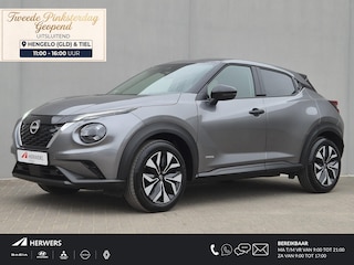 Nissan Juke 1.6 Hybrid N-Connecta / Fabrieksgarantie tot 05-2028<100.000 / Navigatie via Apple Carplay of Android Auto / Achteruitrijcamera / Cruise control / Parkeersensoren  achter / Elektrische ramen voor en achter / Climate control /