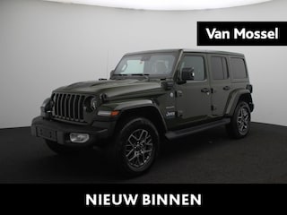 Jeep Wrangler Unlimited 4xe 380 Sahara | Cognac Lederen Stoelbekleding | Trekhaak | NAVI | 4x4 |